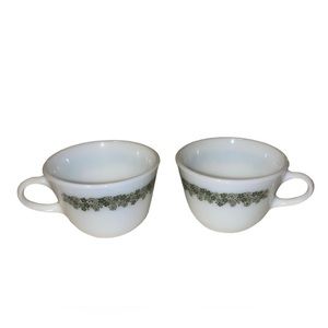 Vintage Pyrex Spring Blossom Crazy Daisy (two glasses)